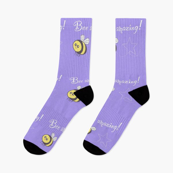 Item preview, Bee Amazing on purple  designed and sold by QuirkyBeez.