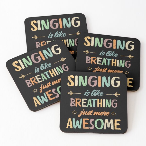 Item preview, Singing is like breathing just more awesome designed and sold by Line2Rhyme.