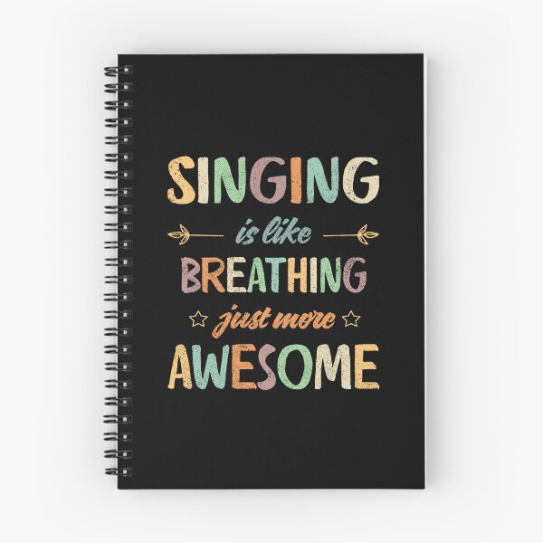 Item preview, Singing is like breathing just more awesome designed and sold by Line2Rhyme.