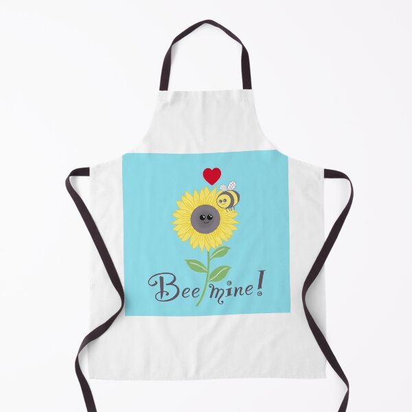 Item preview, Copy of Bee mine, bee sunflower love on aqua  designed and sold by QuirkyBeez.