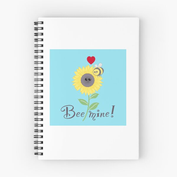 Item preview, Copy of Bee mine, bee sunflower love on aqua  designed and sold by QuirkyBeez.