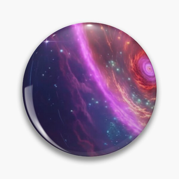 Item preview, Vibrant Colored Gas Clouds Hurtling towards a Small Black Hole designed and sold by ShardSpace.