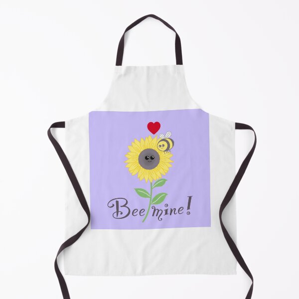 Item preview, Bee mine, bee sunflower love on lilac  designed and sold by QuirkyBeez.