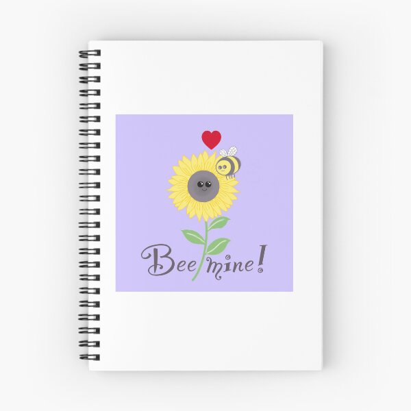Item preview, Bee mine, bee sunflower love on lilac  designed and sold by QuirkyBeez.
