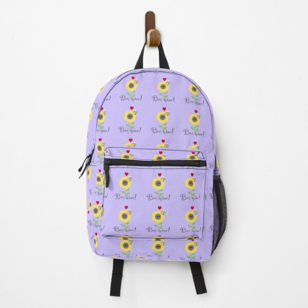 Item preview, Bee mine, bee sunflower love on lilac  designed and sold by QuirkyBeez.