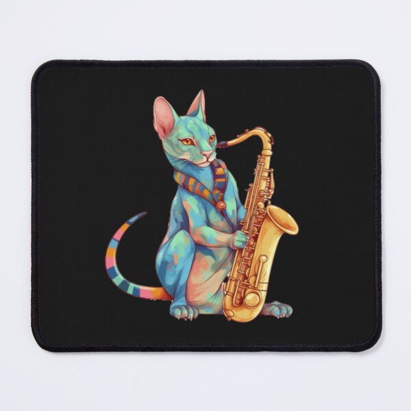Item preview, Saxophone-Playing Sphinx Cat designed and sold by CRAZY&ART.