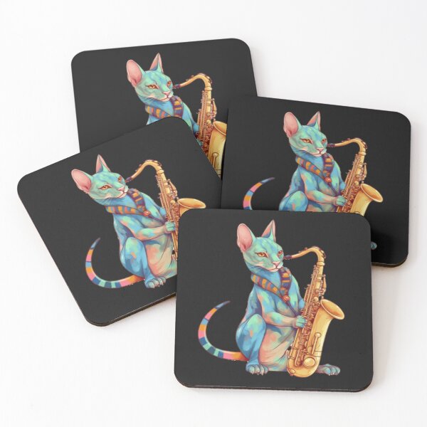 Item preview, Saxophone-Playing Sphinx Cat designed and sold by CRAZY&ART.