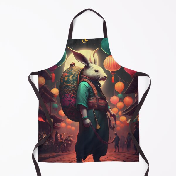 Item preview, The Year of The Rabbit 2023, Chinese Zodiac New Year 2023 - AI-Generated surrealist Art designed and sold by Flowsaiartshop.