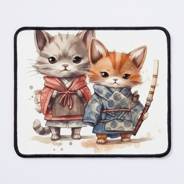 Item preview, Samurai Kittens' Cuddly Combat designed and sold by NorthFoxGraphic.