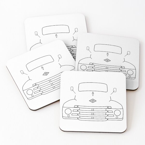 Item preview, Classic 1950 Diamond T pickup truck outline black  designed and sold by soitwouldseem.