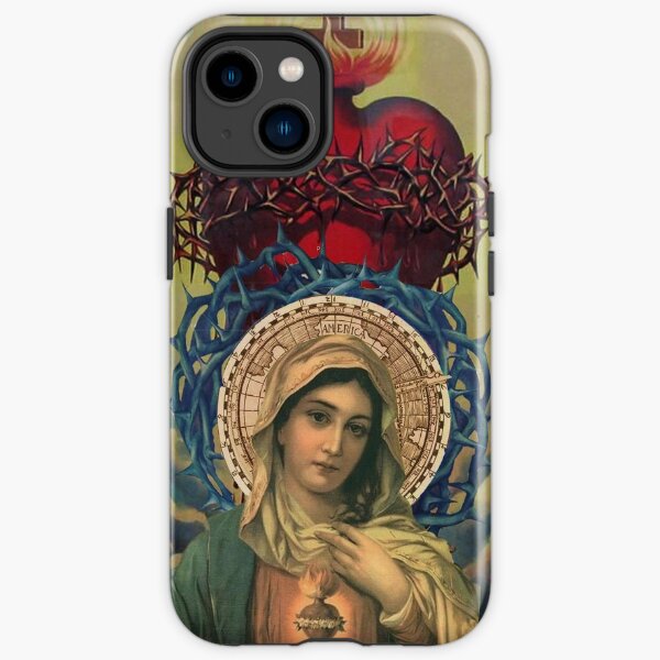Virgin Mary with the Sacred Heart of Jesus iPhone Tough Case