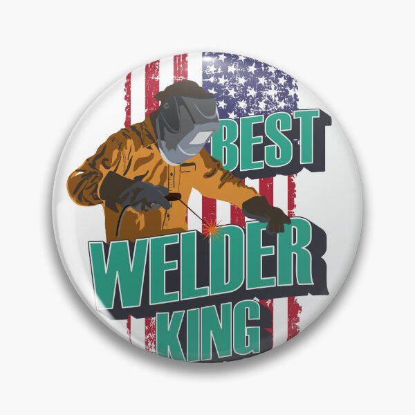 Item preview, Best welder king USA flag  designed and sold by HomeCoquette.