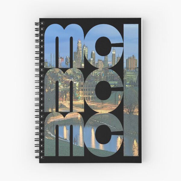 Item preview, Kansas City, Missouri MCI Cityscape Dusk Repeating Pattern designed and sold by CrabbyLobster.