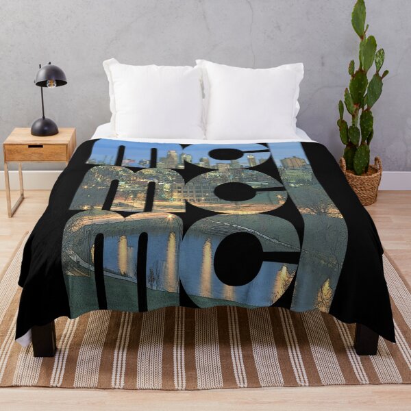 Item preview, Kansas City, Missouri MCI Cityscape Dusk Repeating Pattern designed and sold by CrabbyLobster.