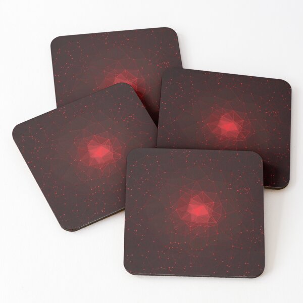 Item preview, Abstract Low Poly With Red Color  designed and sold by JenTrinhArt.