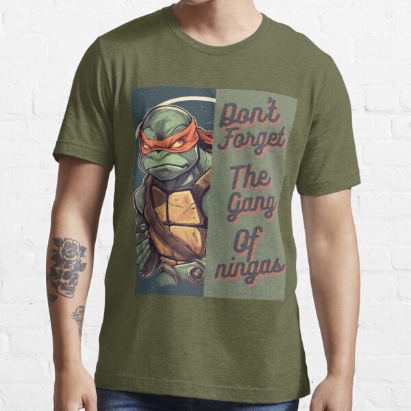 Men's Teenage Mutant Ninja Turtles Groovy Comic Squares T-Shirt - Charcoal  - X Large