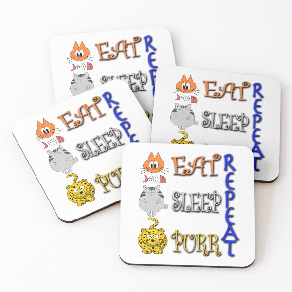 Item preview, Eat Sleep Purr Repeat designed and sold by likbatonboot.