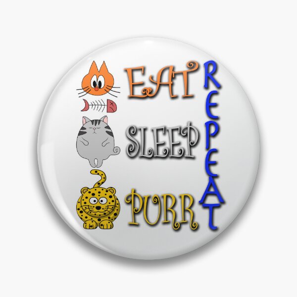 Item preview, Eat Sleep Purr Repeat designed and sold by likbatonboot.