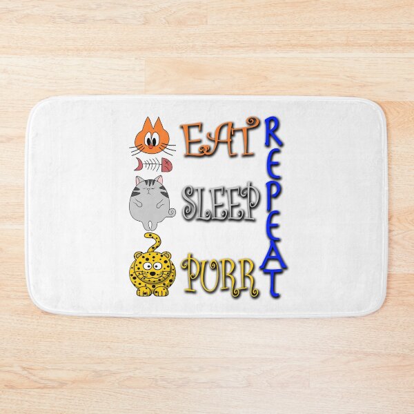 Item preview, Eat Sleep Purr Repeat designed and sold by likbatonboot.