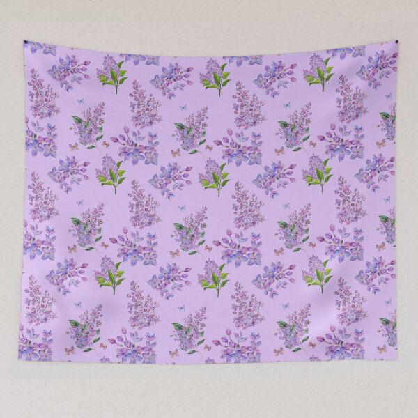 Item preview, Lilac floral pattern designed and sold by RainbowTribeDsn.