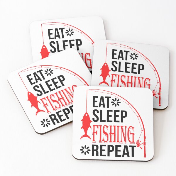 Item preview, Eat Sleep Fishing Repeat designed and sold by IKRAM-CREATIONS.