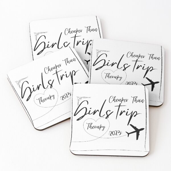 Item preview, Girls Trip Cheaper Than Therapy Shirt Girls Vacation Shirt designed and sold by CREATIVELEANS ⭐️⭐️⭐️⭐️⭐️.