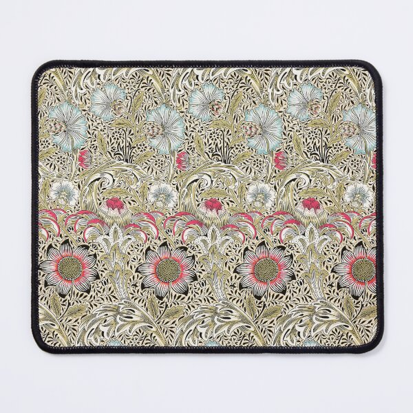 Item preview, CORNCOCKLE,PINK FLOWERS, AND TEAL BLUE  LEAVES  BROWN FLORAL  PATTERN designed and sold by BulganLumini.