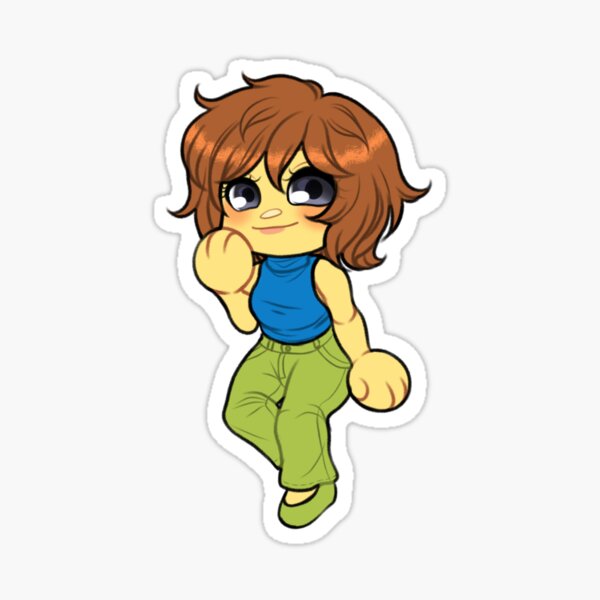 Lil roblox noob Sticker for Sale by Gummybearzz