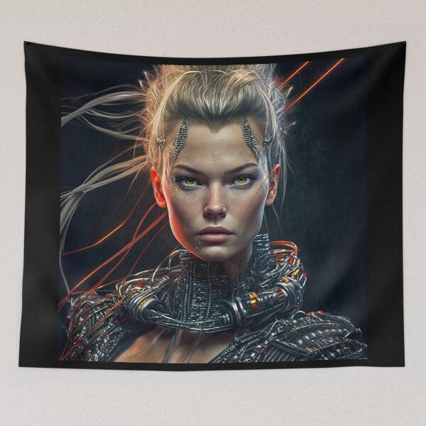 Item preview, Futuristic Cyberpunk super Top Model girl digitally created . designed and sold by paulo silveira.