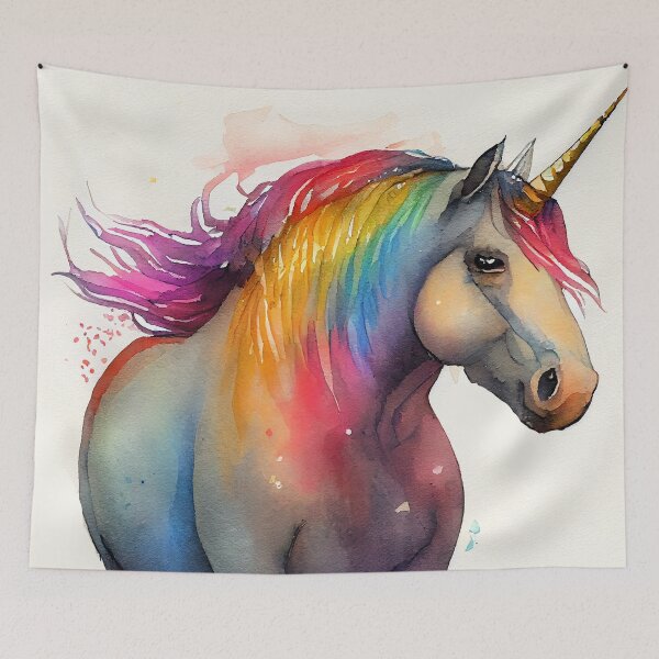 Item preview, Chubby unicorn colors designed and sold by JBJart.