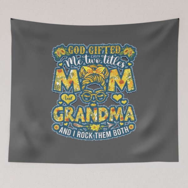 Item preview, Goded Me Two Titles Mom And Grandma Happy Mother's Day designed and sold by yadakif78.