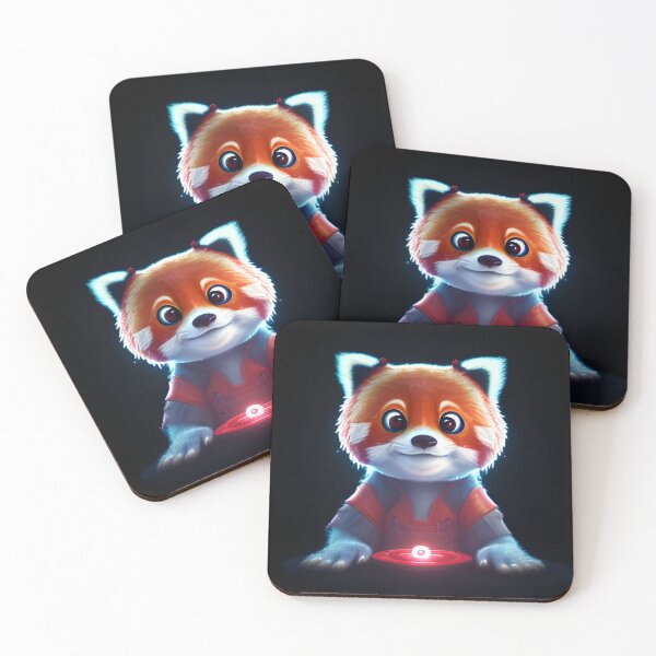Item preview, Red Panda Art Kawaii Cute Adorable Super Hero Panda designed and sold by MariaFrancisco.