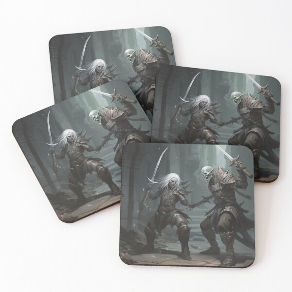 Item preview, Halfling Elf Fights an orc designed and sold by Midnight Merchandise Shop.