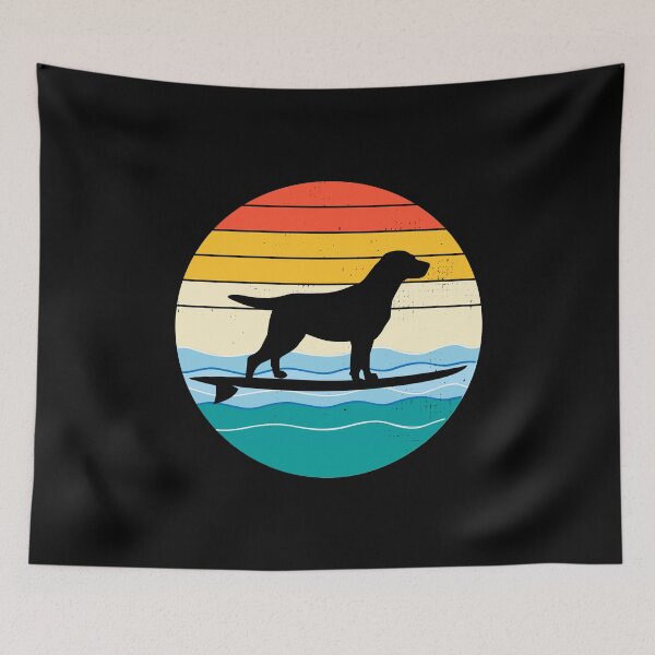 Item preview, Labrador Retriever Dog Surfing Sea Waves designed and sold by CuteDesigns1.