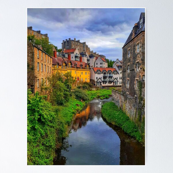 Item preview, Dean's Village Edinburgh, Scotland Photography Print designed and sold by GirlProvenance.