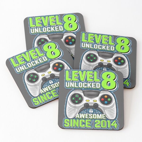 Item preview, level 8 unlocked awesome 2014 video game 8th birthday designed and sold by yadakif78.