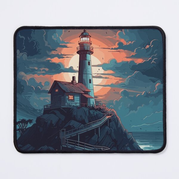 Item preview, The lighthouse at night designed and sold by KMSpace.