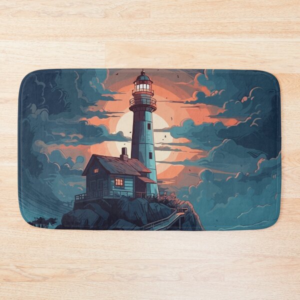 Item preview, The lighthouse at night designed and sold by KMSpace.