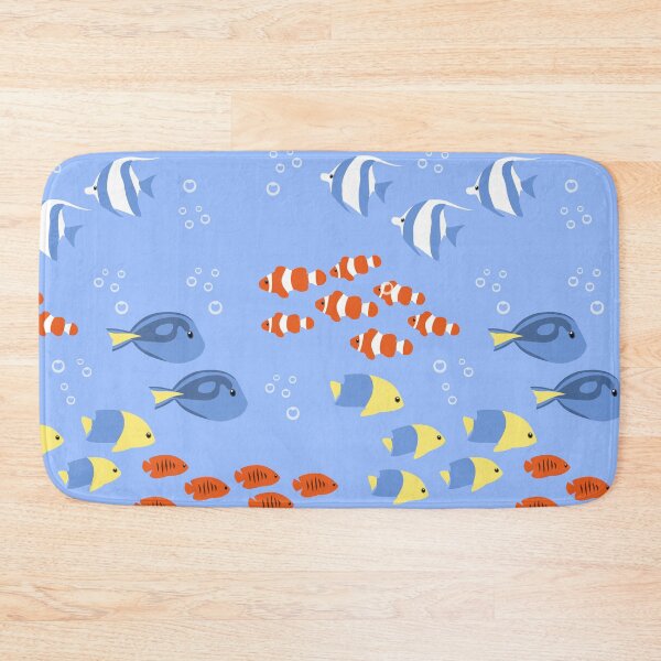 Item preview, Flocks of bright exotic fish designed and sold by ReflectedCrafts.