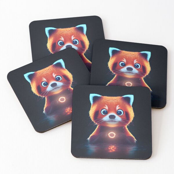 Item preview, Red Panda Art Kawaii Cute Adorable Hero Panda designed and sold by MariaFrancisco.