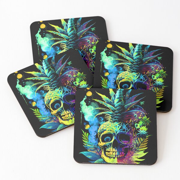 Item preview, Trippy Pineapple Skull designed and sold by MindWave THC.