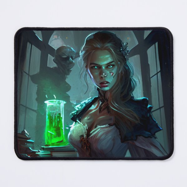 Item preview, Sorceress brewing something up designed and sold by Midnight Merchandise Shop.