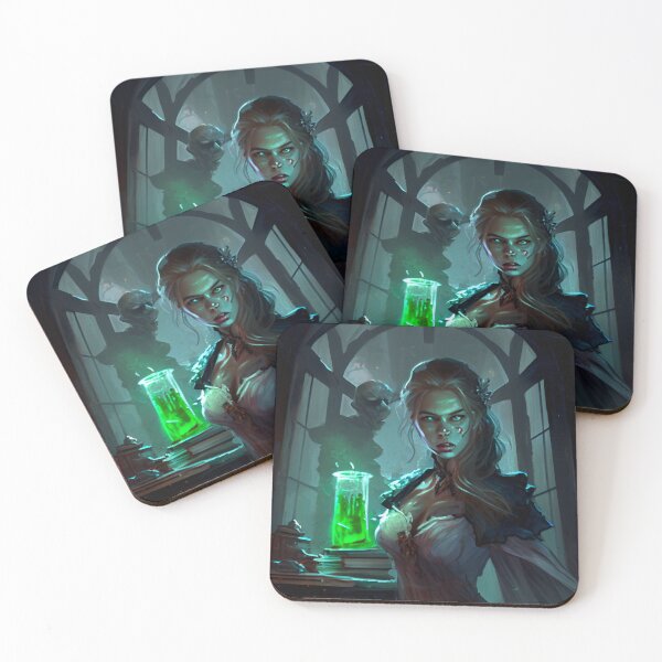Item preview, Sorceress brewing something up designed and sold by Midnight Merchandise Shop.
