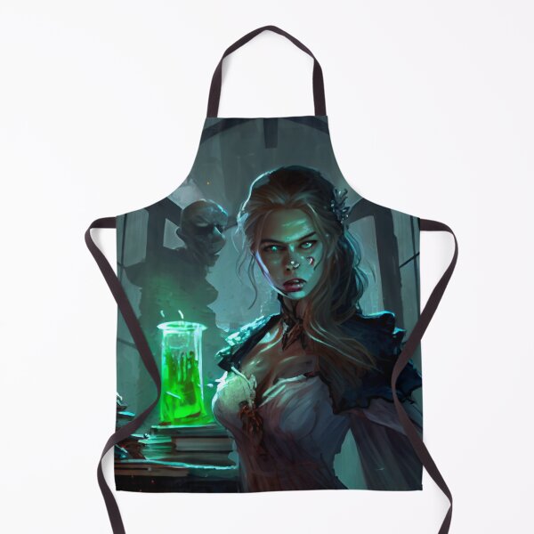 Item preview, Sorceress brewing something up designed and sold by Midnight Merchandise Shop.