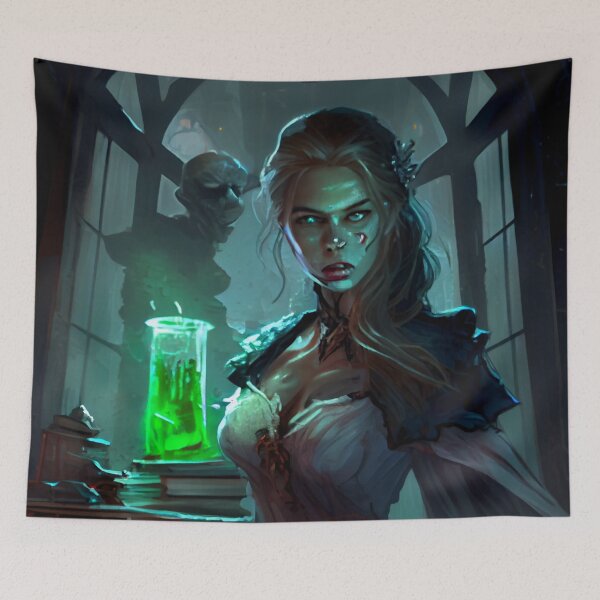 Item preview, Hechicera preparando algo designed and sold by Midnight Merchandise Shop.