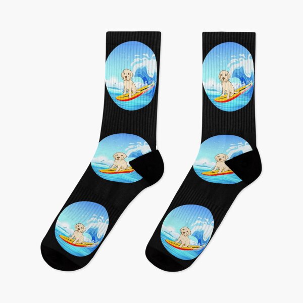 Item preview, Labrador Retriever Dog Surfing Sea Waves designed and sold by CuteDesigns1.