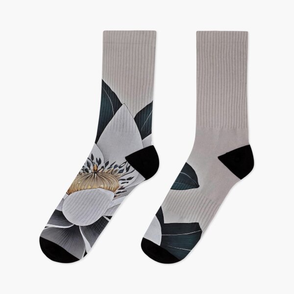 Item preview, Lotus 4, Black and white designed and sold by christineiris.