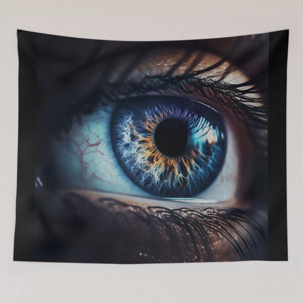Item preview, Nebula Iris super close up digital oil painting. designed and sold by paulo silveira.