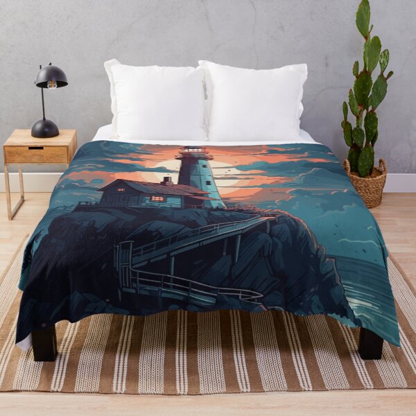 Item preview, The lighthouse at night designed and sold by KMSpace.