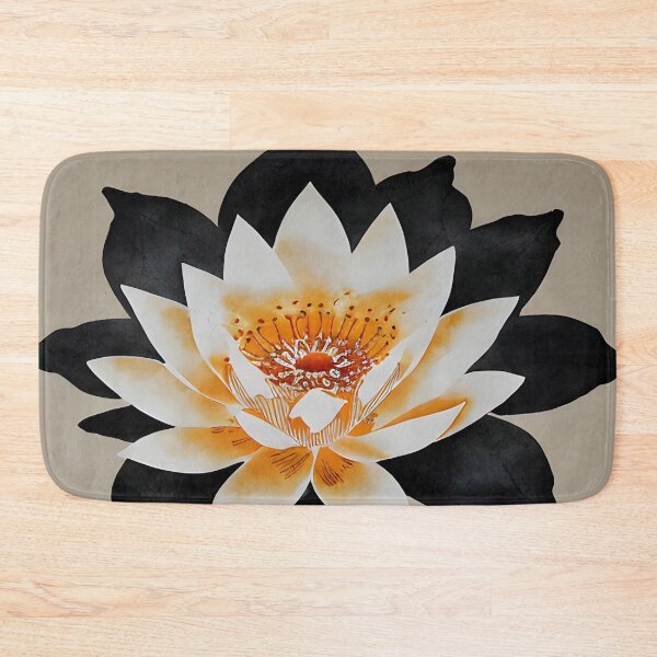 Item preview, Lotus 5 white black yellow designed and sold by christineiris.